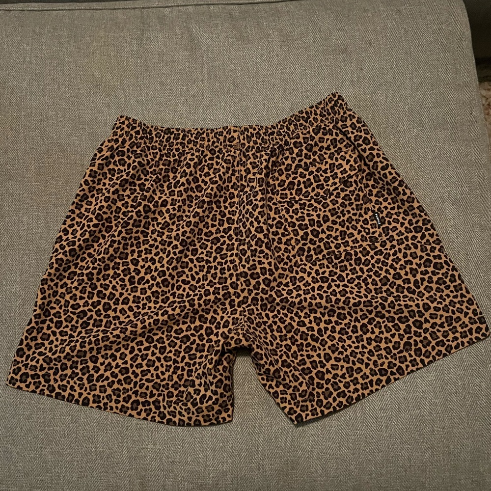 Leaopard PURPLE BRAND animal Print Swim Trunks with Elastic Waistband LIKE NEW